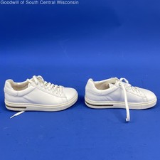 Birkenstock Women's White Leather Low Top Sneakers Size 5