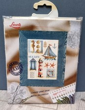 Rare Lanarte Counted Cross Stitch Kit "Sea Life" 34490 New