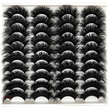 Mink Lashes Fluffy 3D Volume Dramatic Lashes Faux Mink 25Mm Big Long