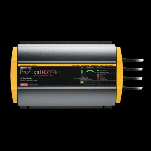 Chargeur De Batterie ProMariner ProSportHD 20 Plus Global Gen 4 - 20A Pour Bateau, 3 Bancs - Fiable Et Performant