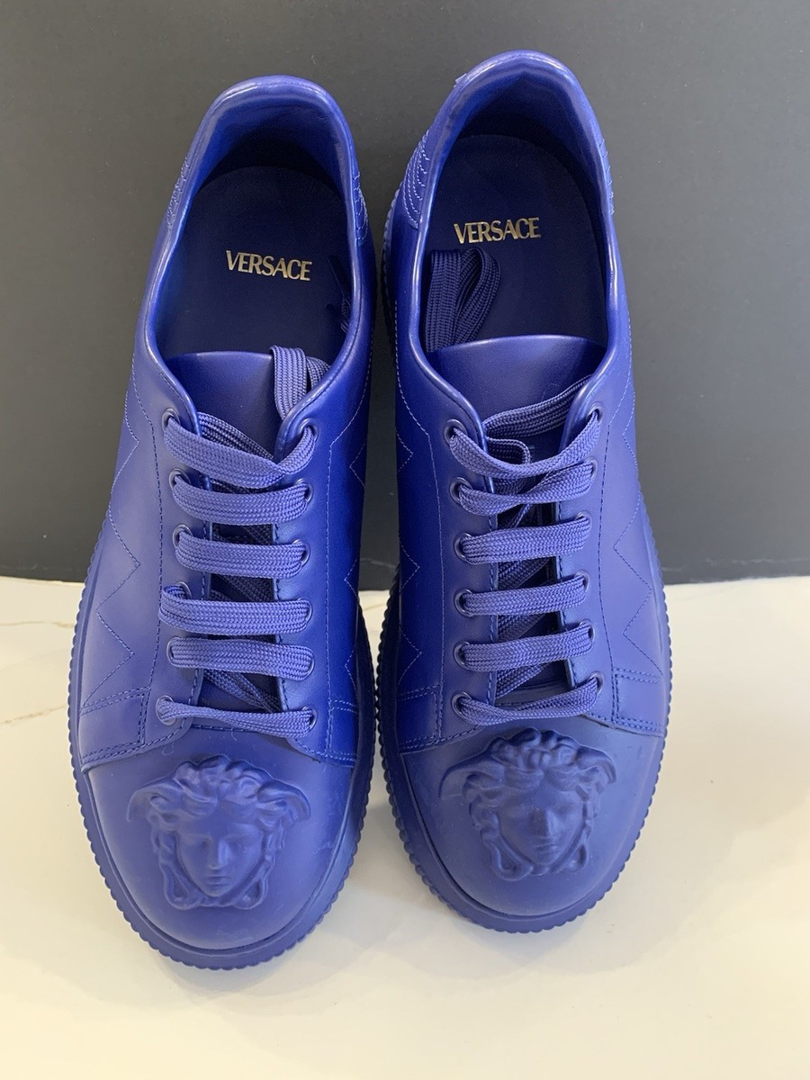 Authentic VERSACE Men's Low Top Medusa Leather Logo Designer