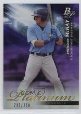 2018 Bowman Platinum Platinum Presence Purple 233/250 Brendan McKay #PP-13 y0i