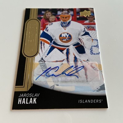 NHL Card-Jaroslav Halak-Auto UD Overtime 2014-15-Islanders