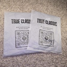 2x True Classic Mens Pocket Crew Neck Lot Of 2 Heather Gray Size M NIP