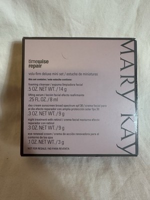 Mary Kay Timewise Repair Deluxe Mini Set Travel Cleanser Skin Serum Retinol NEW