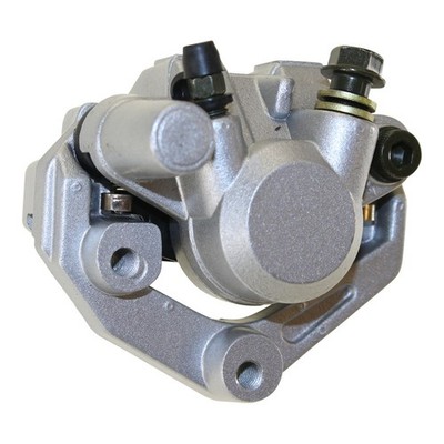 BREMSZANGE /BREMSSATTEL, 1 Kolben vorne silber, für GY6 50ccm Roller