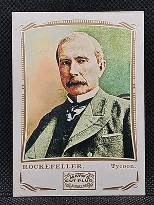 2009 Topps Mayo #266 John D. Rockefeller Tycoon Card 6a Near Mint 