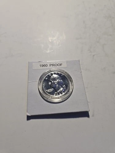 1960-P Washington Quarter Proof  Uncirculated BU 90% Silver “WOW”