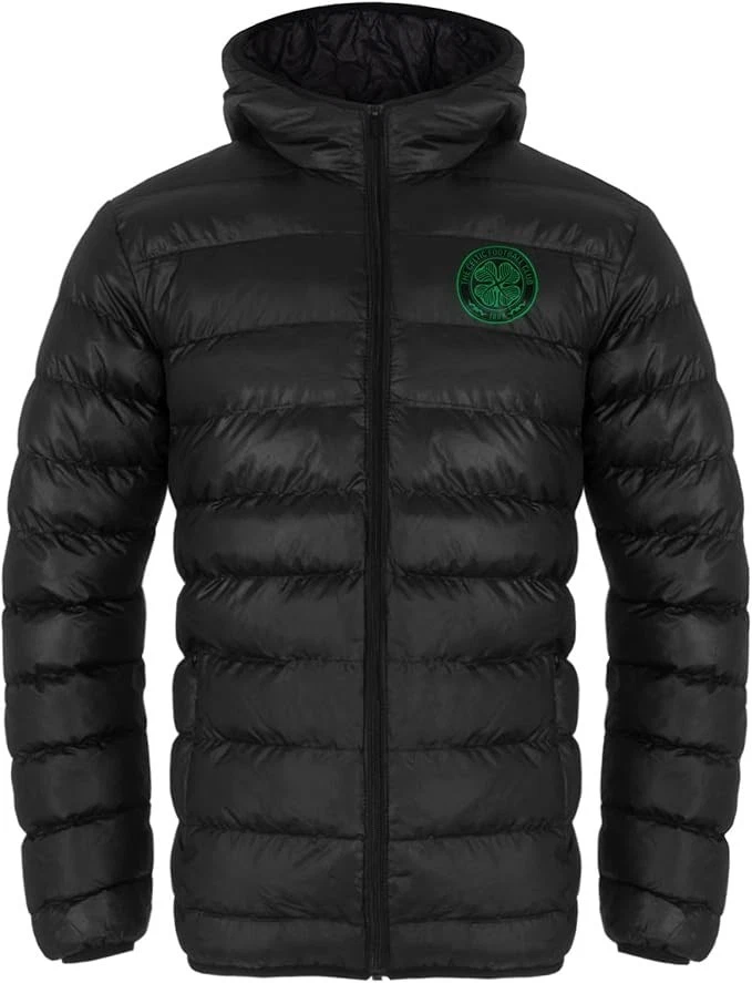 Celtic FC Thermo Mantel Jungen 10 11 Jahre Kinder OFFIZIELLE wattierte Winterjacke C42