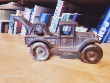 NICE VINTAGE 1920's ARCADE CAST IRON WRECKER TOW TRUCK