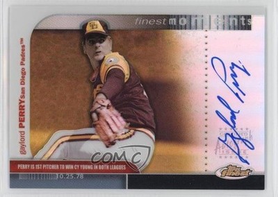 2003 Topps Finest Moments Gaylord Perry #FMA-GP Auto HOF 0l2