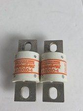 Lot Of 2 GOULD SHAWMUT  A13X80-4 TYPE 4 AMP-TRAP FUSE 80AMP 130VOLT FORM 101