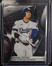 Topps 2025 Chrome Black Shohei Ohtani #50 Los Angeles Dodgers Base Set