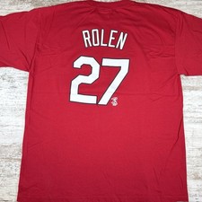VTG Majestic St. Louis Cardinals Scott Rolen 27 Shirt Men  s 2XL MLB Y2K