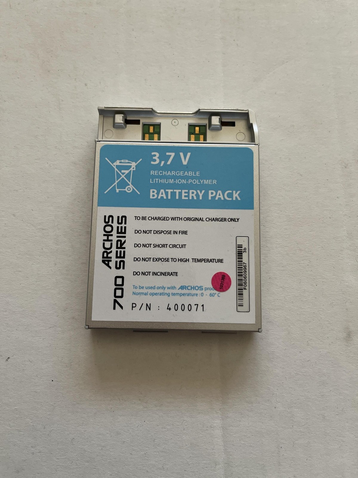 Archos Removable Rechargeable Battery for AV700 AV 700 Series (400071)
