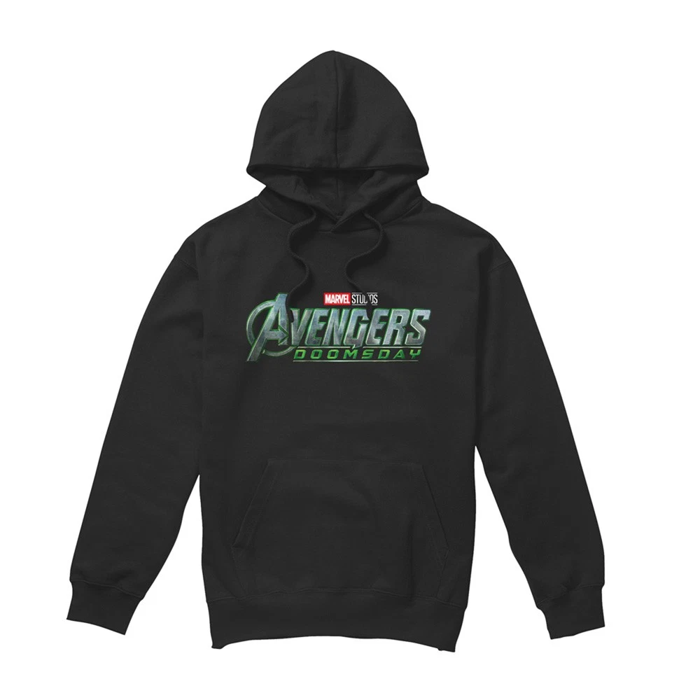 Sudadera con Capucha Unisex Marvel Avengers Doomsday Logo S-2XL, Negra