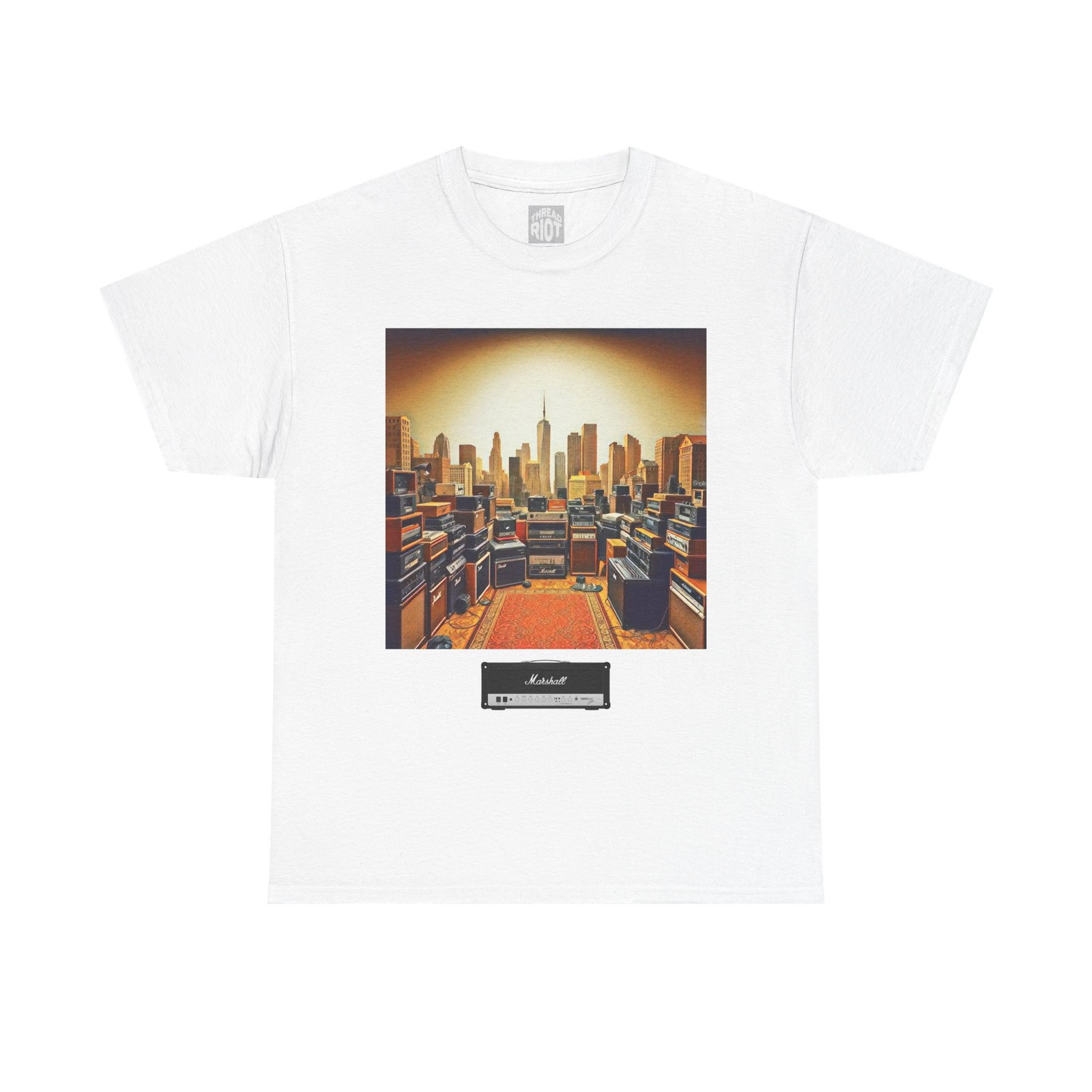 Musical State of Mind Graphic Print Heavy Cotton T-Shirt