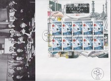 BELGIUM Sc# 2483 FDC FULL SHEET of 10, INT L YEAR of CHEMISTRY