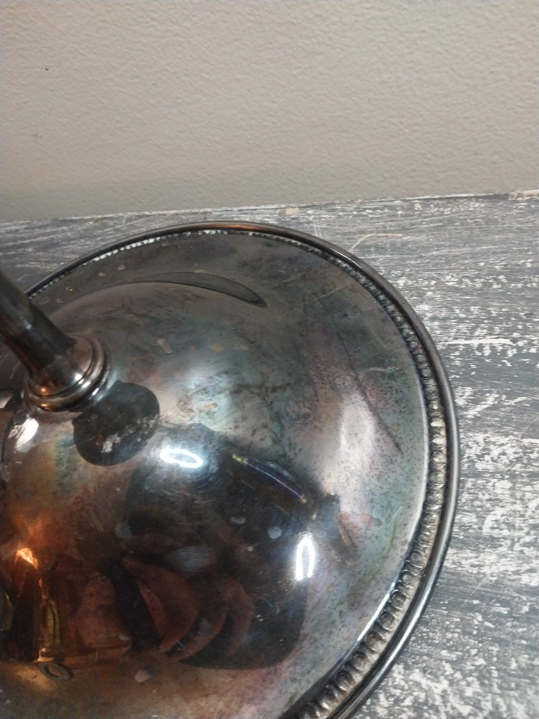 Vintage Compote Pedestal Plate Dish, Silverplate?