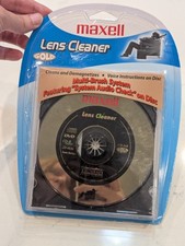 Maxell Lens Cleaner CD 345 Gold DVD CD-R CD-ROM Playstation Thunderon Brush