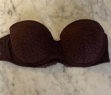 Primark Burgundy underwired strapless bra size 40C New