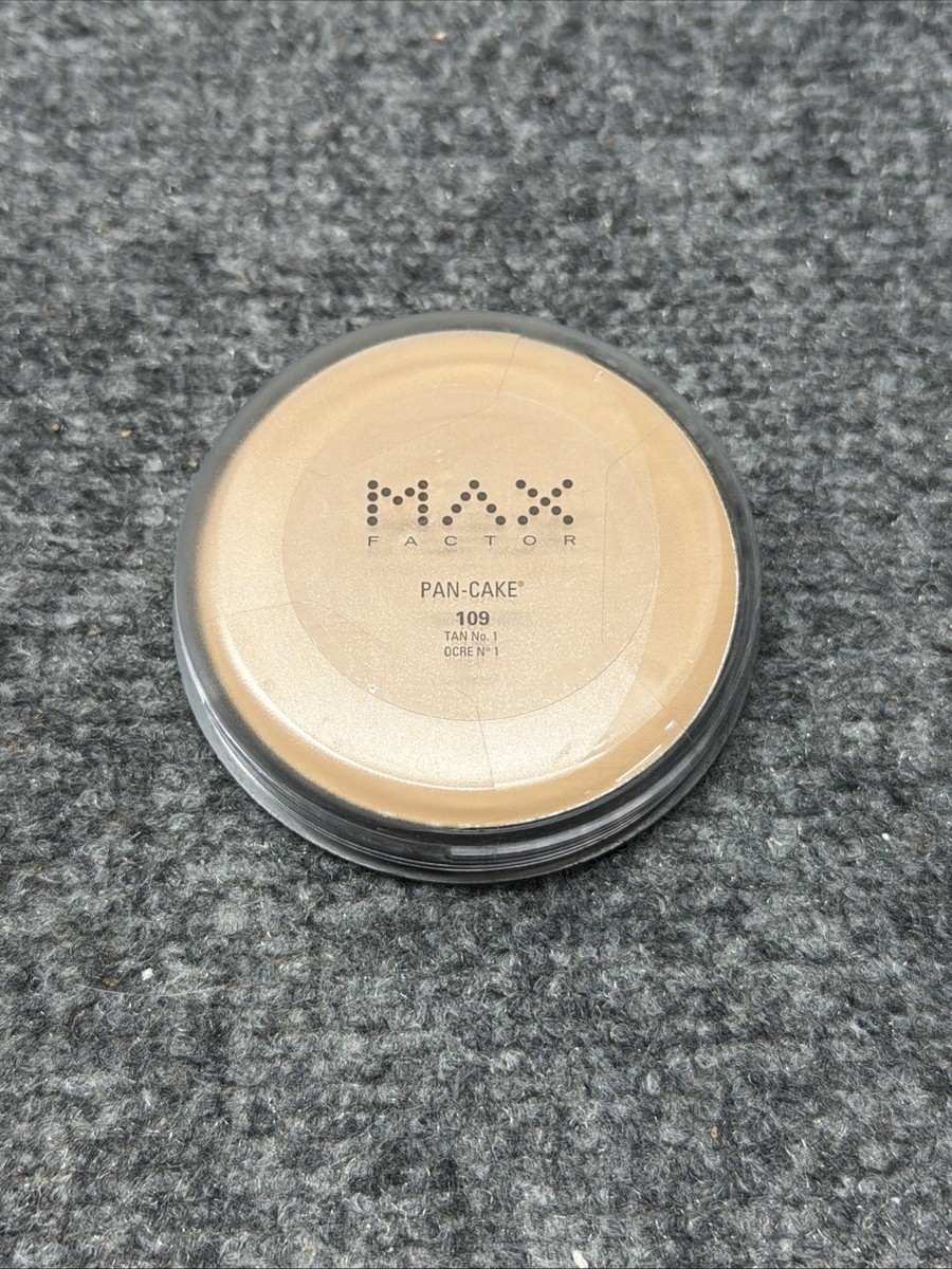 Max Factor Pancake/Pan-Cake 109 TAN Water Activated Foundation
