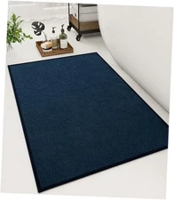  Bathroom Rugs Mat 24x36, Non Slip Quick Dry Bath Mats for 24"x36" Dark Blue