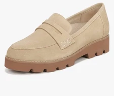 Vionic Loafer Cheryl Beige Suede Arch Support Womens 5 Medium New