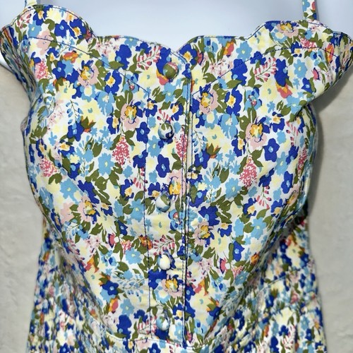 Anthropologie Maeve US 12 Wide Leg Jumpsuit Floral Button Front Women’s - Picture 7 of 19