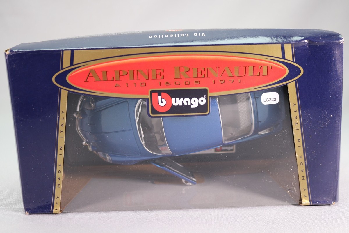 Voiture de collection Renault Alpine A110 1600S Burago échelle 1/24