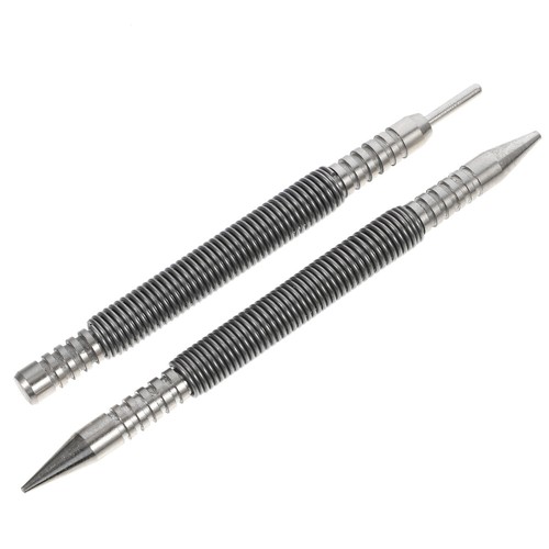 2 Pcs Spring Punch Spring Nail Set Center Punch Nail Setter Pin Punch Nail Punch
