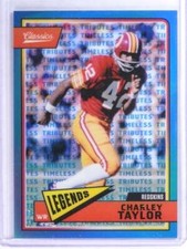 2018 Panini Classics Timeless Tributes Premium Blue Charley Taylor #D1/5