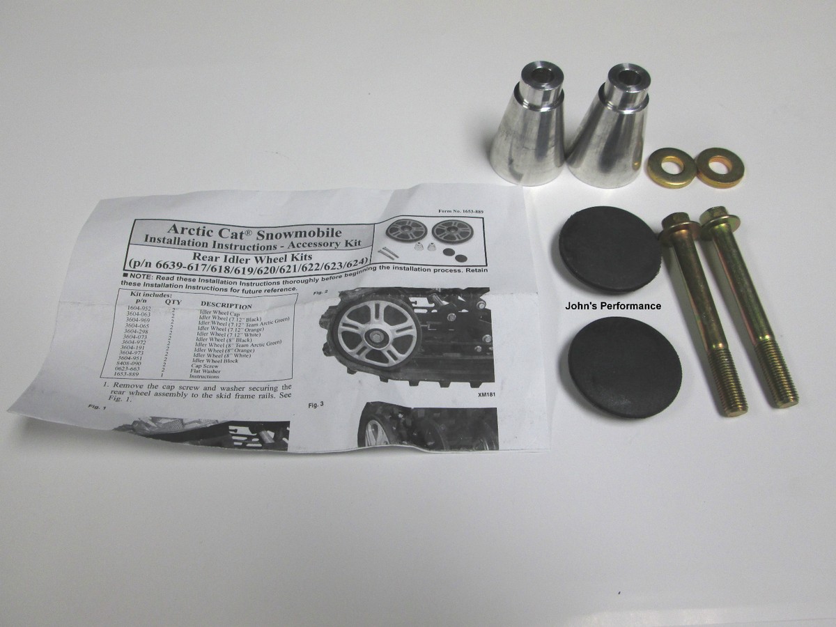 OEM Arctic Cat Black Rear Idler Wheel Kit 7.12