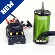 NEW Castle Creations Cobra 10 6S Max 25.2V ESC with 1412-2100Kv 5mm Shaft Motor