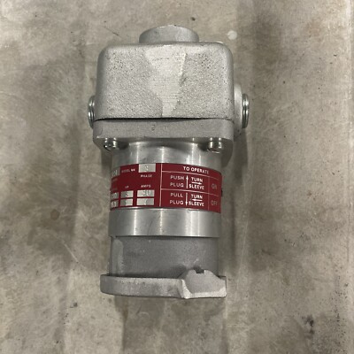 NEW CROUSE-HINDS CES2214 DELAYED ACTION RECEPTACLE 3-W 4-P 30 AMP 125/240/440