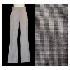 Vintage 70s Plaid Polyester High Waist Pants Size 33 x 30