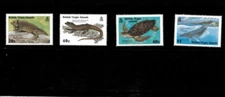 BVI 1983 - Humpback Whale, Turtle - Set of 4 Stamps - Scott #480-3 - MNH