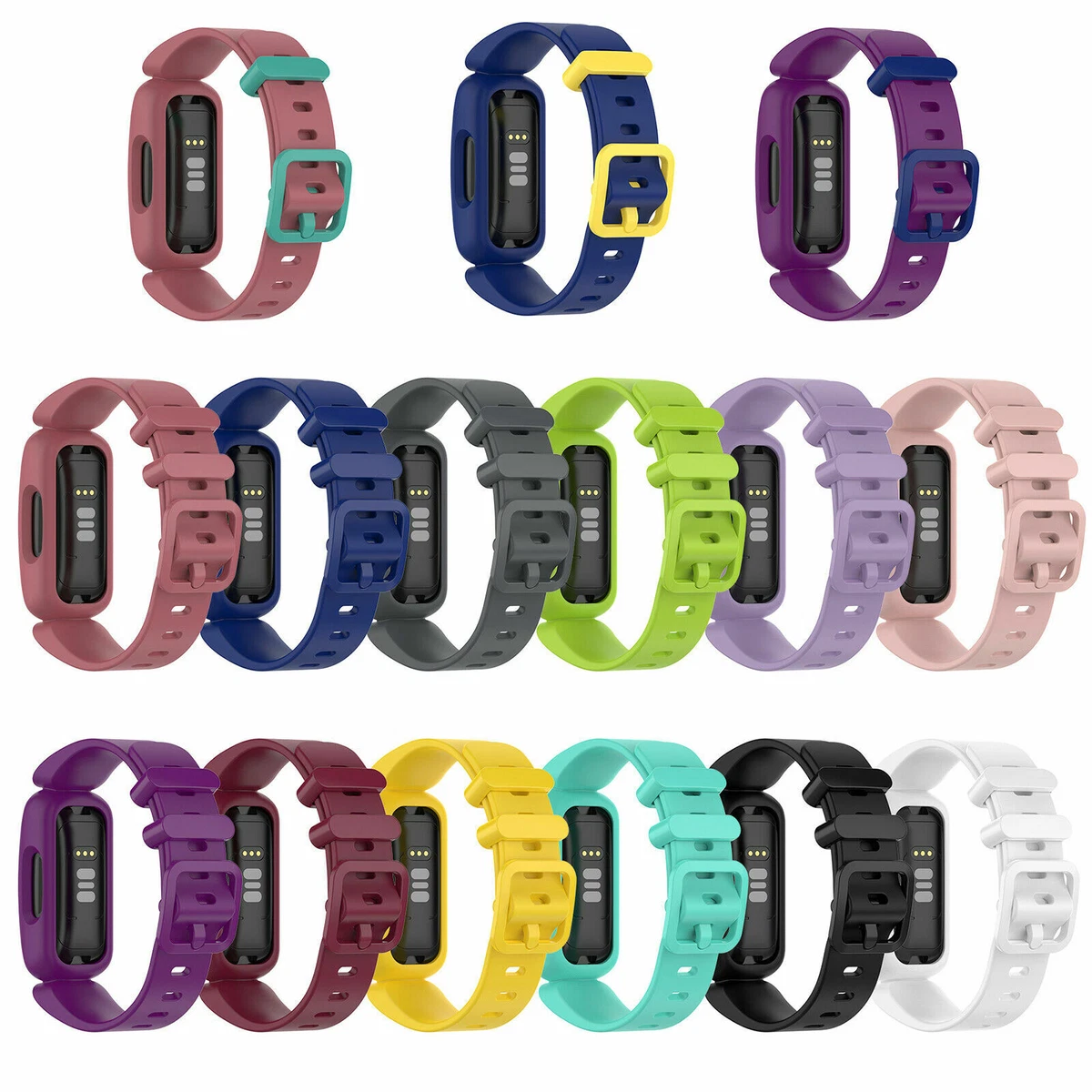 Strap Band for Fitbit Ace 3 Replacement Silicone Kids Wristband Watch  Bracelet