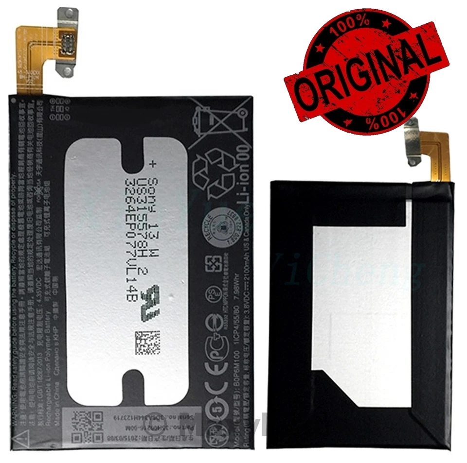 HTC BATTERIA ORIGINAL B0P6M100 PILA RICAMBIO IONI LITIO 2100mAh PER ONE MINI 2 - Immagine 2 di 3