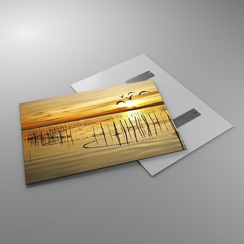 Impression sur Verre 100x70cm Tableaux Image Photo lac oiseau eau Art Decoration - Imagen 2 de 10