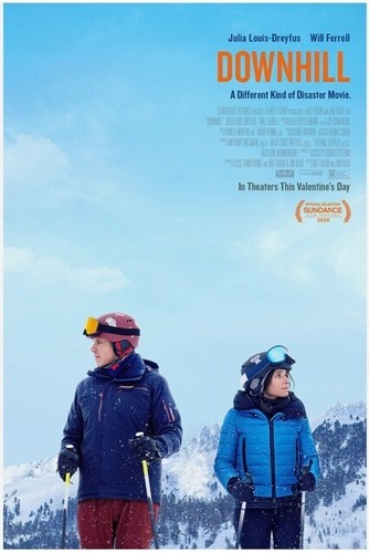 Downhill Movie Poster Will Ferrell Julia Louis Dreyfus theater Original DS 27x40