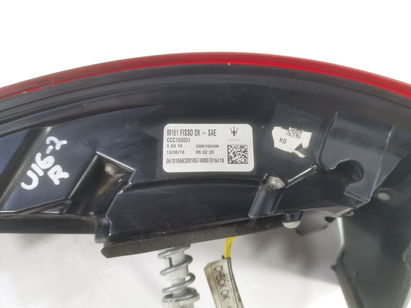 17-20 MASERATI Levante REAR RIGHT SIDE TAIL LIGHT LAMP CCC150001 20670206