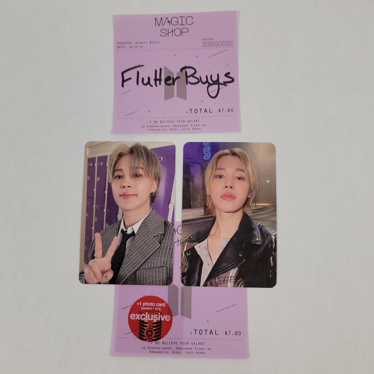 BTS Jimin MUSE Album Photocard US PC Versions 1 & 2 Target BTS Jimin MUSE Album Photocard US PC Versions 1 & 2 Target