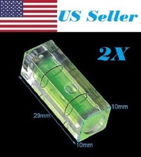 2X 10x10x29mm Universal VIAL Square Bubble Spirit Level Tripod Measuring Camera