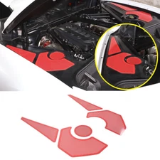 For 20Up Corvette C8 Stainless steel Engine Bay Trim Panel Overlay Accents Cover