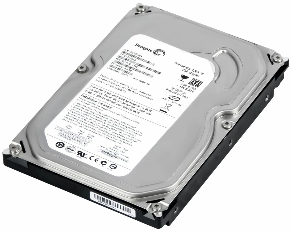 Disco Rigido SEAGATE Barracuda ST3250310AS 250GB SATA II 7200RPM 8MB CACHE 3.5'' - Immagine 2 di 4