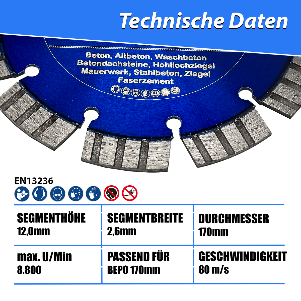 Diamant-Trennscheibe LASER UNIVERSAL - Für BEPO © Montagefräsen