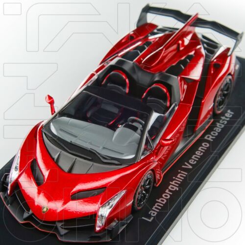 LAMBORGHINI VENENO ROADSTER 2013 KYOSHO 1:43 KS 05572RM 5572RM RED METALLIC NIB - Picture 1 of 10