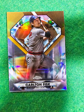 2022 Topps Chrome Diamond Greats Die Cuts Carlton Fisk #DGC-69 Boston Red Sox