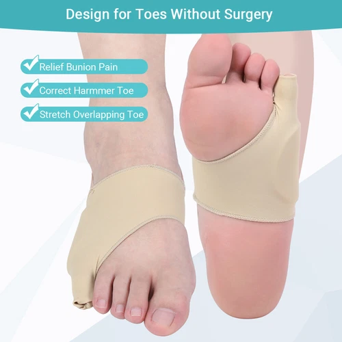 Tailors Bunion Corrector Pinky Toe Pain Relief Pad, Soft Silicone Gel Bunionette - Picture 2 of 8